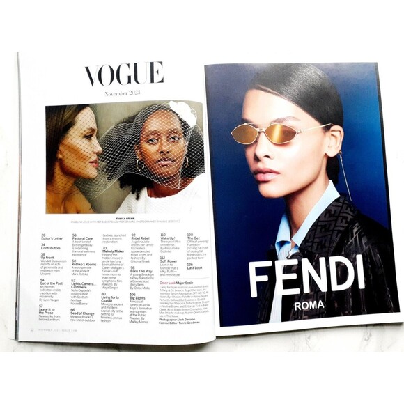 Vogue US Magazine November 2023 Carey Mulligan Alicia Keys Angelina Jolie New - Picture 6 of 8